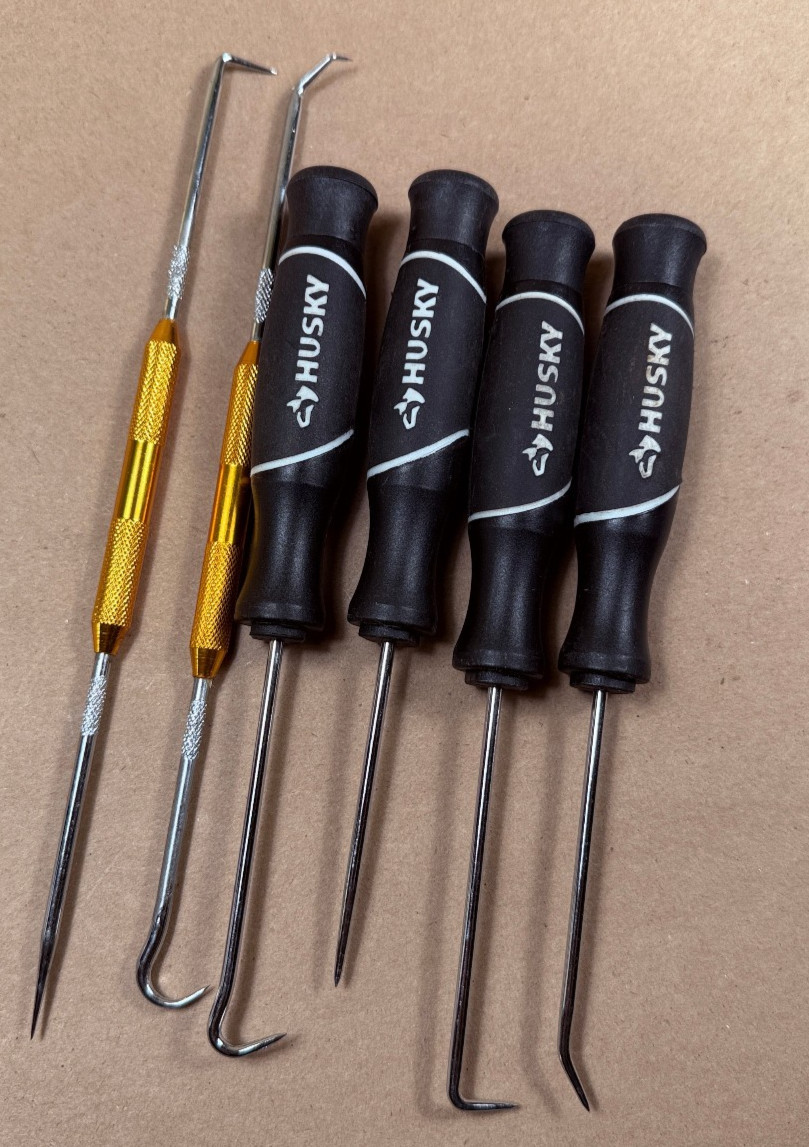 Husky Precision Hook & Pick Tool Set 4-piece Probe Small + 2 Sculpting Picks