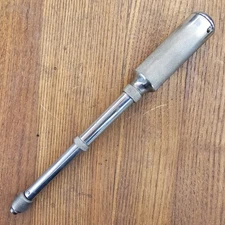 Stanley Yankee No. 41Y Vintage Push Drill With 7 Bits Great Condition