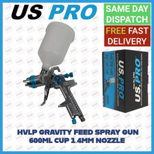 US PRO Gravity Feed HVLP Spray Gun 1.4 Nozzle 600mm Cup 8769