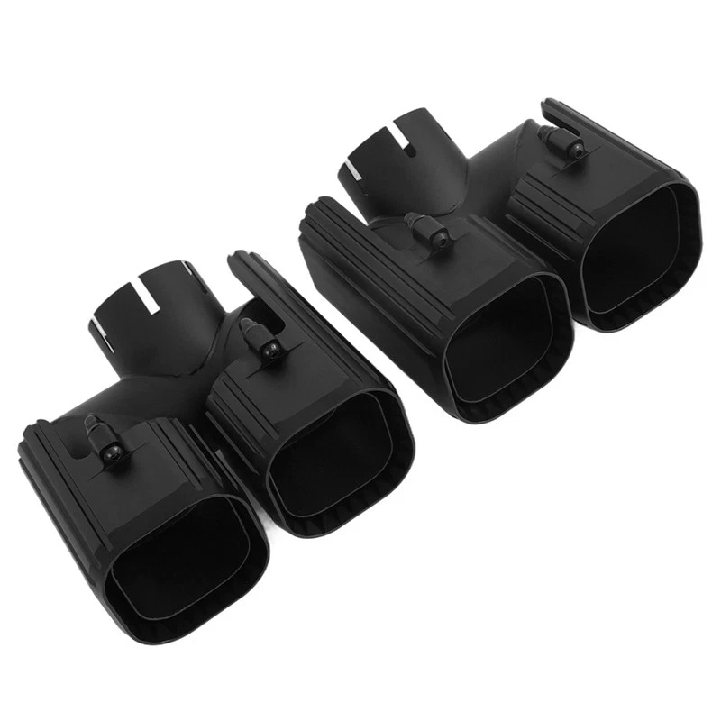 Tubos de punta de silenciador de escape trasero para Land Rover Defender 90 110 130 2020-24- Foto 4 de 4