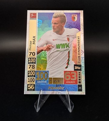 Topps Match Attax Bundesliga 2018-19 Philipp Max Club 100 FC Augsburg