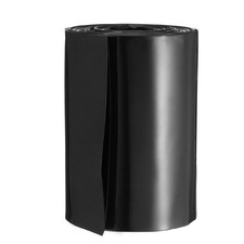 PVC Heat Shrink Pipe Tube 103mm Flat Width for 18650 5M Black