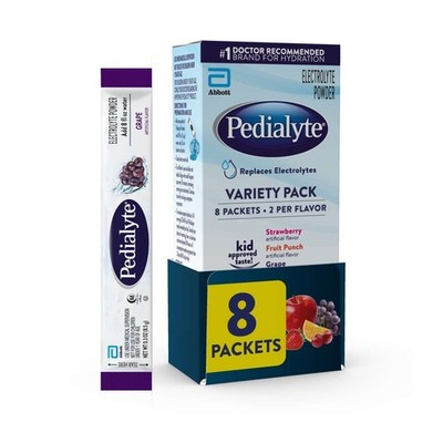 Pedialyte Electrolyte Powder Electrolyte Drink Variety Pack.