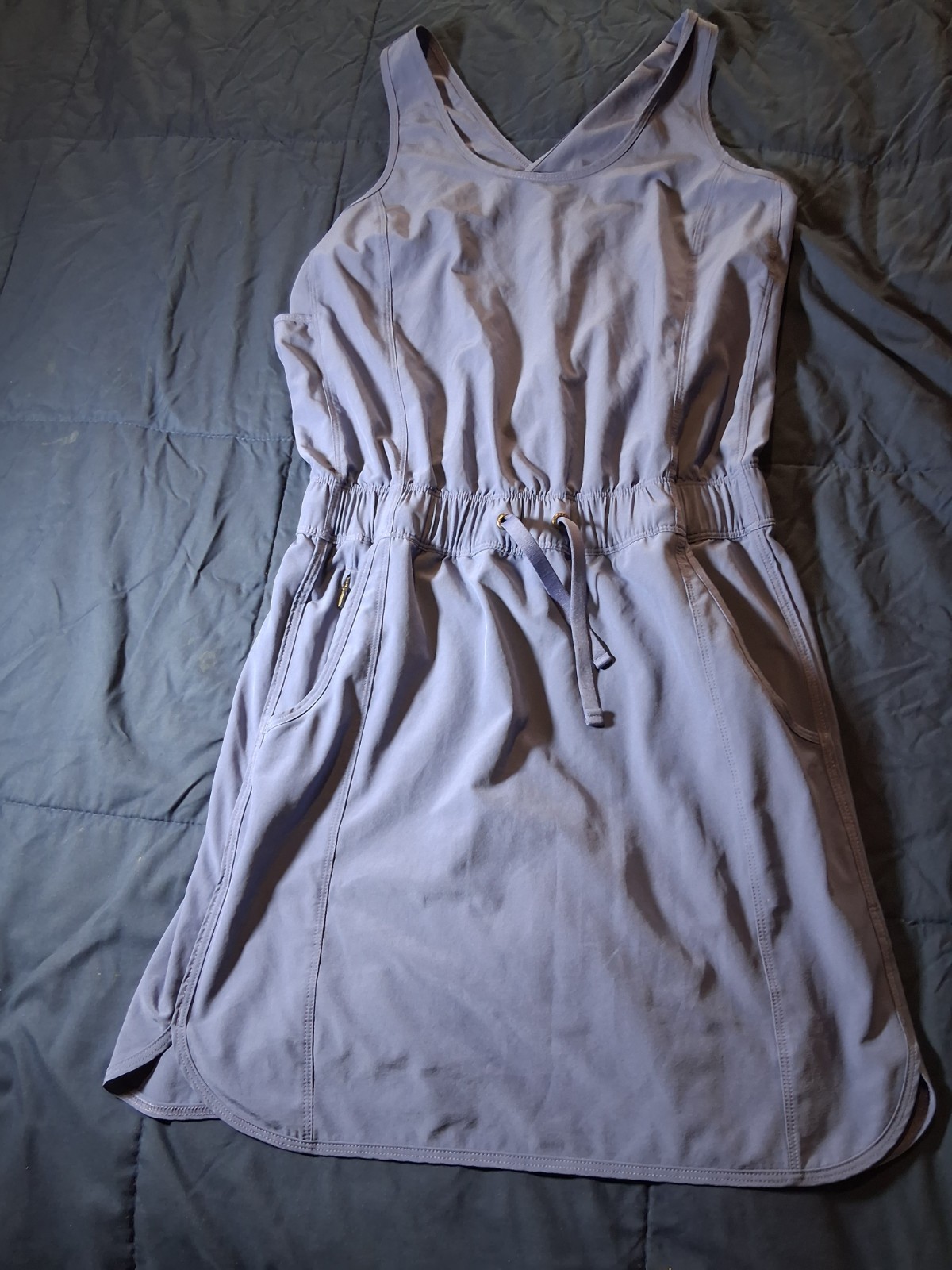 Patagonia Fleetwith Drawstring Dress-Size Small Purple Casual