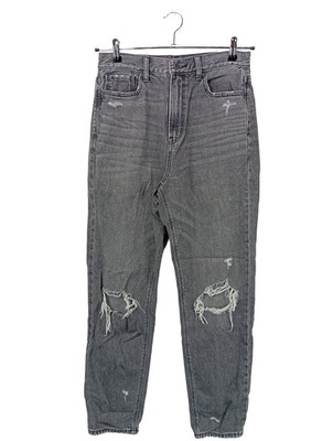 AMERICAN EAGLE OUTFITTERS Boyfriendjeans Damen Jeans Gr. DE 40 hellgrau