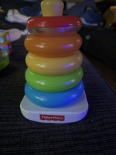 Fisher Price Rock A Stack Colorful Stacking Rings Toddler/Baby Toy
