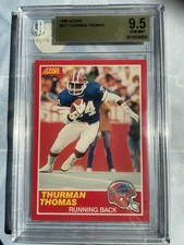 1989 Score - Thurman Thomas #211 (RC) BGS 9.5