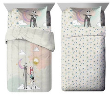 Disney Nightmare Before Christmas "Jack and Sally" Kids Bed Set-AB0DNRT6MRP4