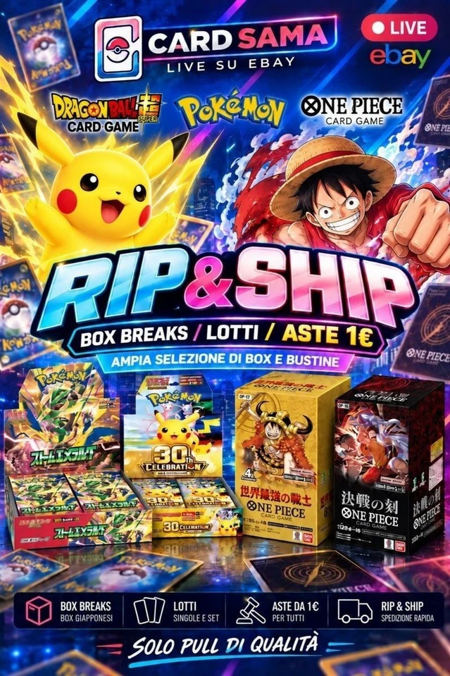 🔴 [LIVE] CARD SAMA - Rip&Ship Pokémon, One Piece, Dragon Ball