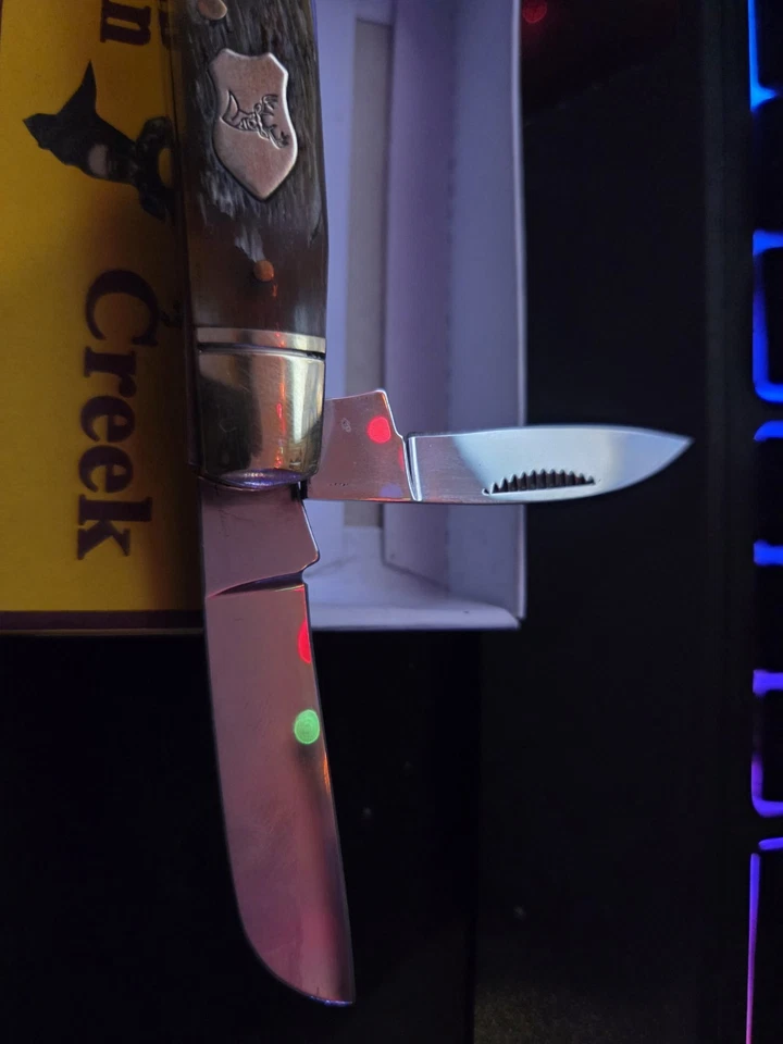 Faca de bolso German Creek 4 lâminas Congresso aço 440 - Imagem 3 de 4