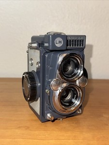 Vtg YASHICA 44 LM 127 TLR Camera w/ 60mm f/3.5 Lens, Untested Good Condition