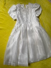 Vintage Jessica McClintock for Gunne Sax Cotton  Lace Floral Girls Dress Sz 4