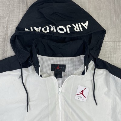 Nike Air Jordan Legacy Flight White Black Red Full Zip Nylon