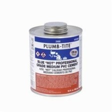 Oatey 2036S PVC Cement 32 oz Medium Hot Lo-VOC Blue 40-110 F Curing 30 Min