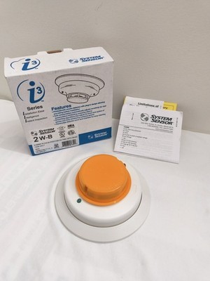NEW ~ System Sensor 2W-B Smoke Detector 2 ~ Wire White ~ 12/24 volt