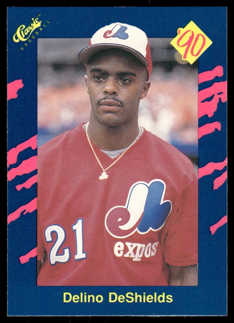 1990 Classic Blue #55 Delino DeShields Montreal Expos