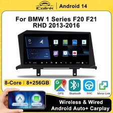 12.9in Android 14 Auto Carplay Screen Car Stereo GPS For BMW 1 2 Series F20 F21