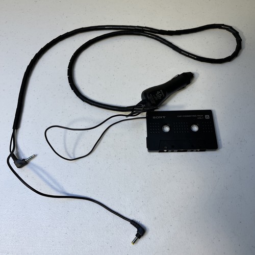 Sony Audio Cassette Car Kit CPA-7 Adapter & DCC-E2455 4.5v Power Adapter