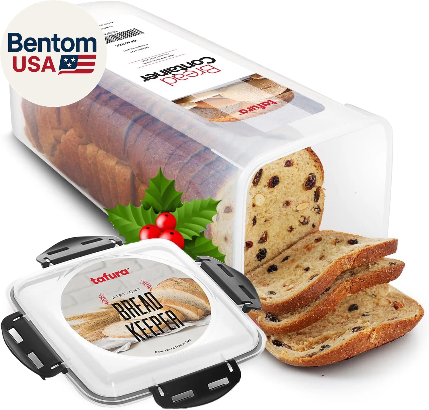 Bread Container - 5.8 Liter BPA Free Plastic Bread Box - Container/Holder for Ho
Opens in a new wind