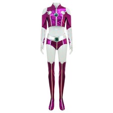 Teen Titan Starfire Purple Women Cosplay Costume Starfire Full Set