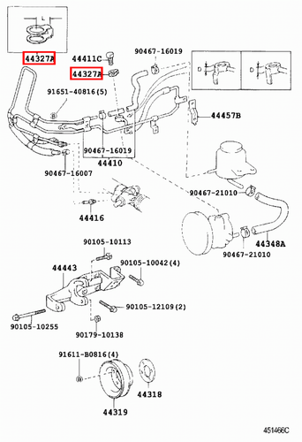 Genuine LandCruiser 200 Series 3UR Pressure Feed Hose Tube Gasket - Picture 17 of 20