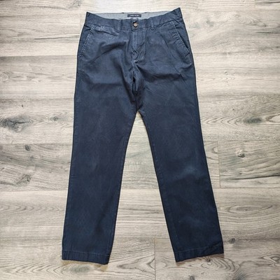 Tommy Hilfiger Tapered Fit Chino Trousers Men's W32 L32 Navy Great Condition 