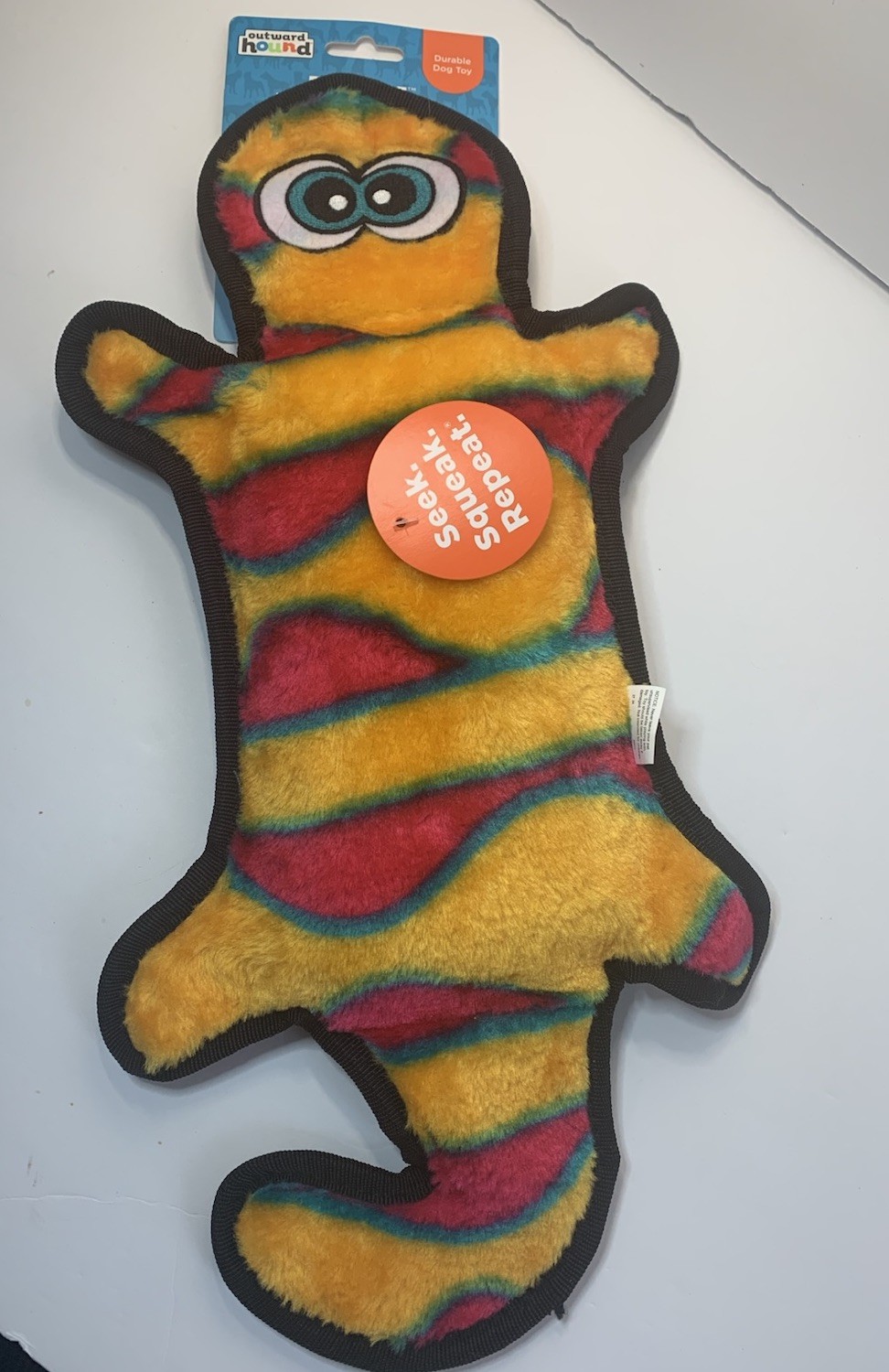 Outward Hound Durablez 17&rdquo; Gecko Dog Toy w/2 Large Squeake