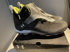 Under Armour Size 10 Football Cleats Highlight Hammer MC Black White UA Mens — photo 2