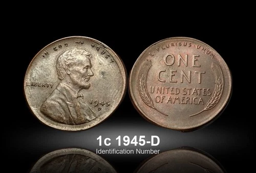 1945-D Lincoln Cent Penny Error