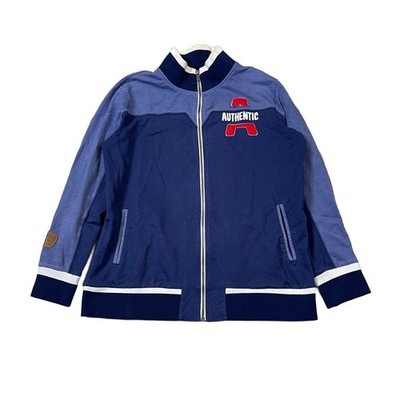 Vintage Kappa Blue Full Zip-Up Jacket / Sweatshirt Mens Size L 90s Style
