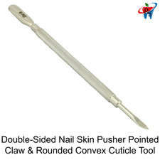 Professional Double-Sided Nail Pusher Pointed Claw Rounded Convex Cuticle Tool