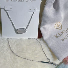 Sparkling Elisa Necklace - Sterling Silver w/ Iridescent Drusy & Dust Bag!