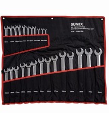 Sunex Tools 9917mpra 25 Pcs Metric Full Polished V-groove Combination Wrench Set Sunex Tools 9917mpra 25 Pcs Metric Full Polished V-groove Combination Wrench Set