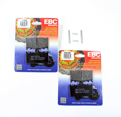 EBC Organic Brake Pads & Pins for 1994 - 1997 Kawasaki ZX 600