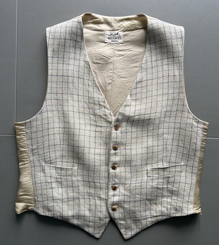 Authentic Hermes Men Waistcoat Size 54