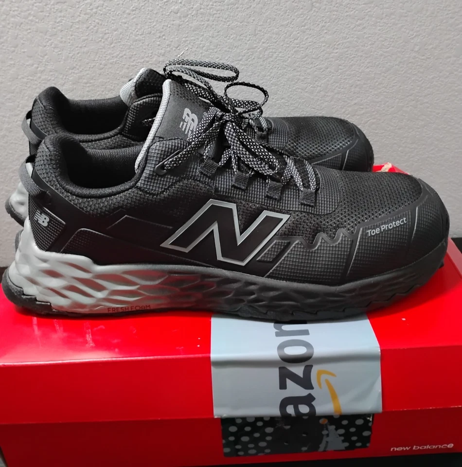 Zapatos de trabajo New Balance Fresh Foam Cremorne negros/grises protección de puntera para mujer talla 12 Foto 4 de 4