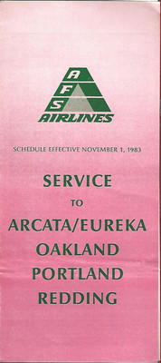 AFS Airlines system timetable 11/1/83 [6082] Buy 4+ save 25%