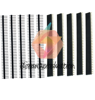 10PCS Male & Female 40pin 2.54mm Header Socket Row Strip PCB Connector Cool NEW