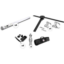 Astera FP-1 QUAD SET 4 x Titan LED Tube  4x Chargers  Soft Bag  Accessory Kit