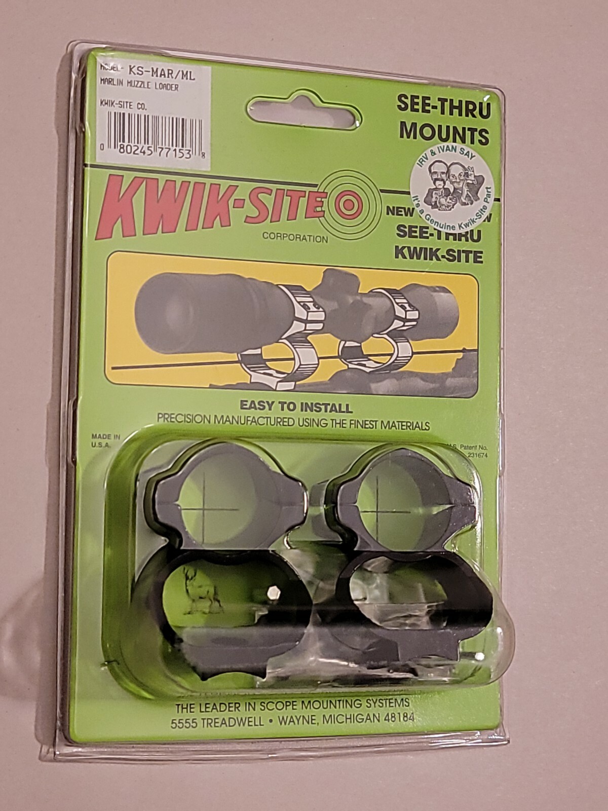 KWIKSITE see thru scope rings for Marlin muzzle loader KSMAR/ML eBay