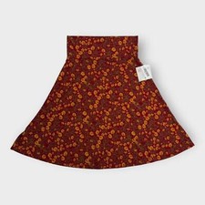LuLaRoe Azure A-Line Skirt Women s M 6-8 NWT Red Floral Casual