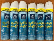 Glade Air Freshener Limited Ed Holiday Scent Starlight & Snowflakes 8.3 oz 6 Pck