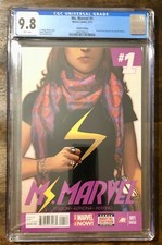 Ms Marvel #1 - Fourth Print - CGC 9.8 WP - 1st Kamala Khan Solo - Pop 14 CGC