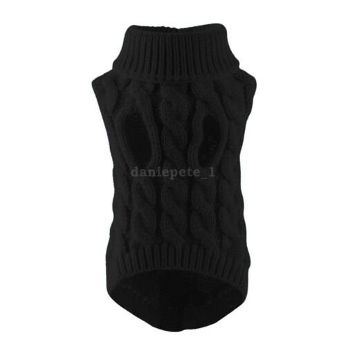 2025 Puppy Dog Jumper Winter Warm Knitted Sweater Pet Clothes Dogs Coat Thermal - Picture 10 of 16