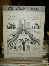 SLIGHTLY FRENCH, orig uncut 12pg prbk Dorothy Lamour, Don Ameche, Janis Carter