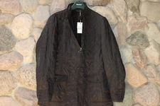 Barbour Doister Polarquilt Jacket Coat Black MQU114BK91 UK Sizing Extra Large XL