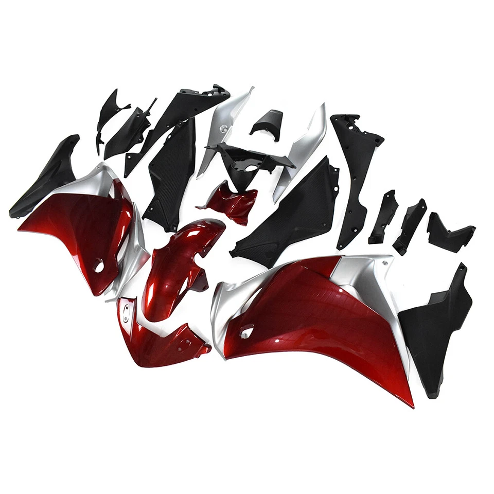 Kit de carenado ABS rojo plateado para carrocería de inyección Honda CBR250R 12 13 2011-2014 Foto 2 de 4