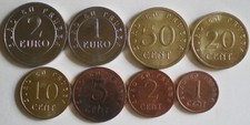 JUAN CARLOS I. 1998 EURO EN PRUEBA. SERIE DE LOS 8 VALORES EN TIRA. Muy bonitas.