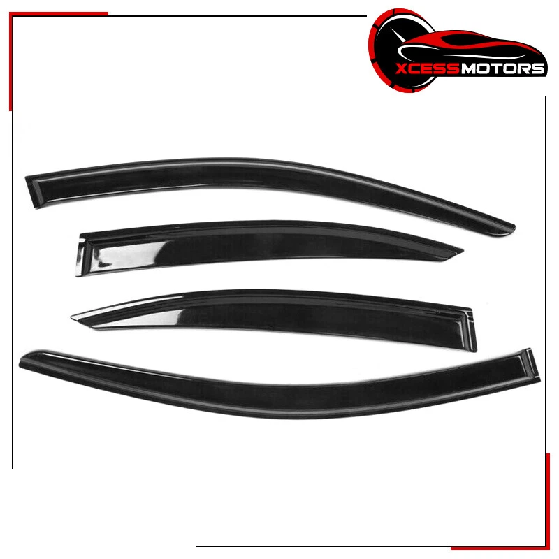 Se adapta a 06-13 Lexus IS250 IS350 08-14 IS F Viseras de ventana lateral Deflectores de lluvia 4 piezas Foto 2 de 4