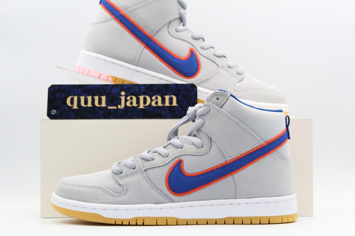 スニーカー Nike SB Dunk High Rush Blue and Team Orange/New York Mets Nike SB Dunk High 